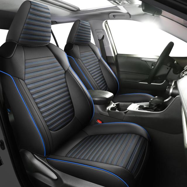 カスタムフィット RAV4 カーシートカバー 2019 2020 2021 2022 2023 トヨタ RAV4 LE XLE プレミアム 限定フルセット 防水フェイクレザー