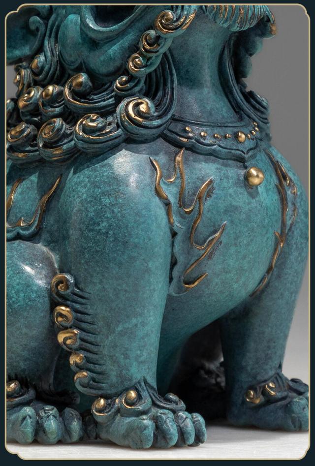 朝天吼 貔貅 彩銅仕上げ 風水 開運 黄銅置物 オフィス 書斎 インテリア 工芸品 クリスマス 御歳暮 お歳暮 御年賀 敬老の日 誕生日 結婚祝 出産祝 長寿祝 退職祝 昇進祝 新築祝  卒業祝 開業祝