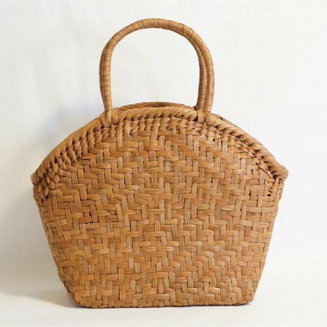 山葡萄 編み 籠 かご バッグ コンパクト 巾着 手作り 内ポケット付き   山葡萄 かごバッグ 網代編み やまぶどう 山ぶどう カゴバッグ 持ち手 おしゃれ バスケット メルカド レディース ハンドバッグ 着物 籠バッグ