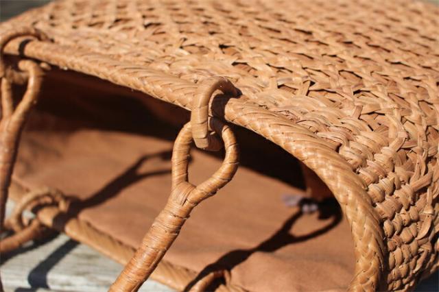 山葡萄 かごバッグ 内ポケット付き 乱れ編み 山葡萄 かごバッグ 籠