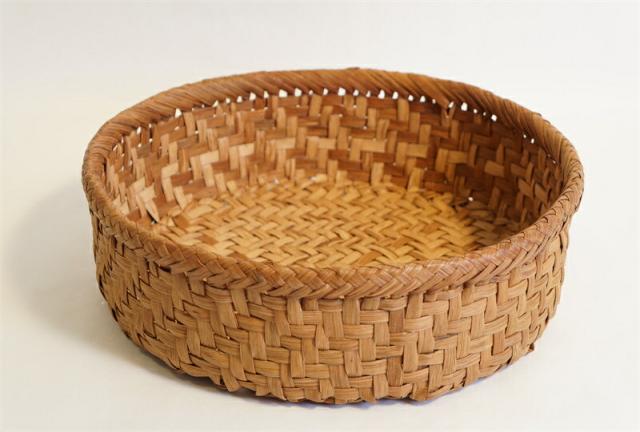 山葡萄 かご バッグ　籠 盛篭　丸ざる　ザル　小物入れ　天然　手作り 98209山葡萄 かご バッグ 籠 丸ざる ザル 小物入れ 手作り