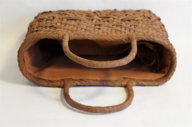 母の日 ギフト プレゼント 乱れ編み 山葡萄 かご　籠 バッグ 一番皮 網代編み 山葡萄 かごバッグ 網代編み やまぶどう 山ぶどう カゴバッグ 持ち手 おしゃれ バスケット メルカド レディース ハンドバッグ 着物 籠バッグ_8