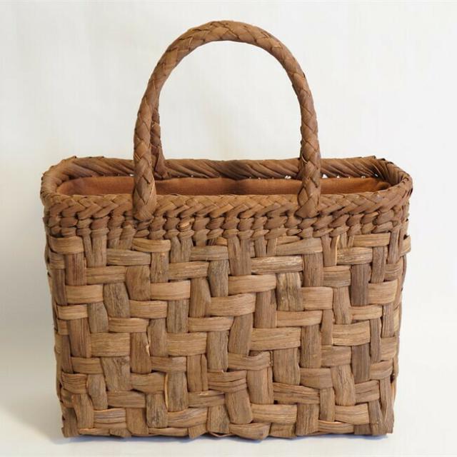 山葡萄バッグ 網代編み 沢皮 内布付 新品 ハンドバッグ 山ぶどう