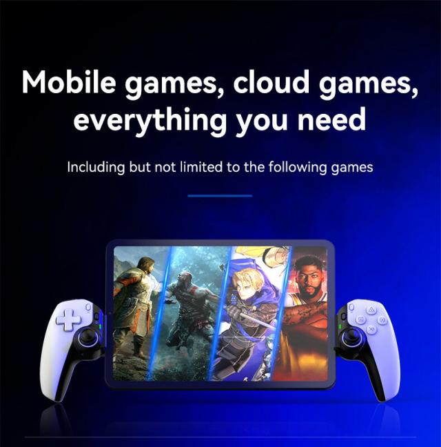 D9 伸縮式ゲームコントローラー RGB ライト 携帯電話ゲームパッド ターボ/6 軸ジャイロ/振動機能付き Android iOS PS3 PS4 Switch PC 対応_3