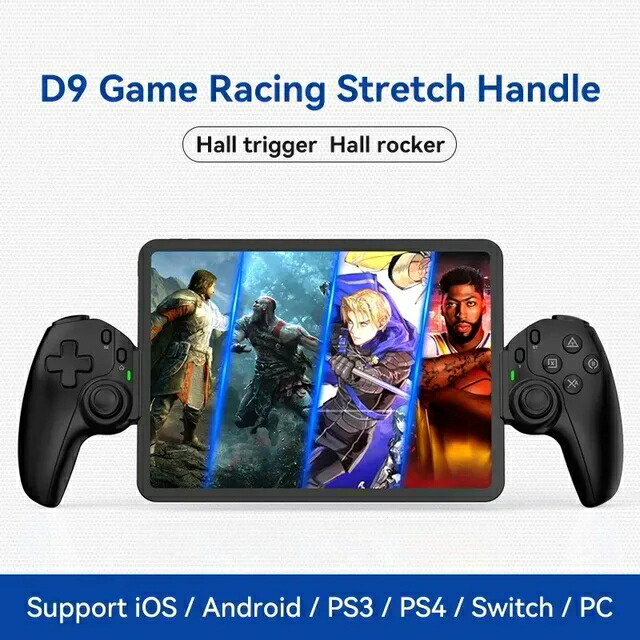 D9 伸縮式ゲームコントローラー RGB ライト 携帯電話ゲームパッド ターボ/6 軸ジャイロ/振動機能付き Android iOS PS3 PS4 Switch PC 対応_14