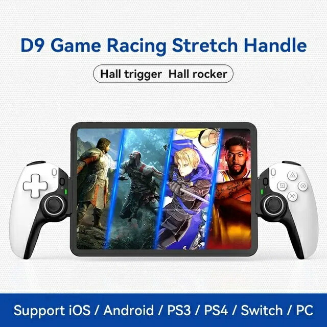 D9 伸縮式ゲームコントローラー RGB ライト 携帯電話ゲームパッド ターボ/6 軸ジャイロ/振動機能付き Android iOS PS3 PS4 Switch PC 対応_15