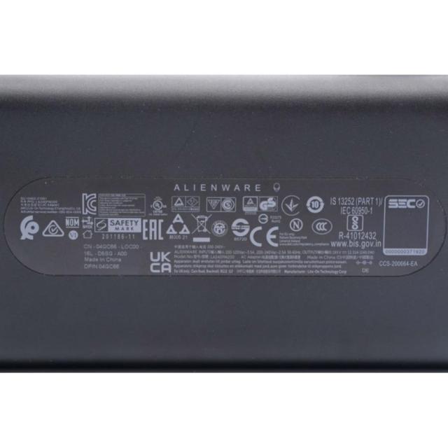 純正 Dell Alienware M15 R7 AMD 用 240W 窒化ガリウム(GaN) ACアダプター DA240PM200 HA240PM200 LA240PM200 19.5V12.31A 7.4mm*5.0m 電源コード付き_2