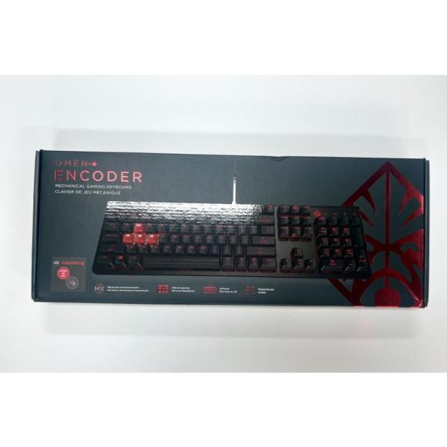 HP ゲーミングキーボード 有線 赤軸 OMEN by HP Encoder 英語配列 US配列 フルサイズ メカニカル キーボード 赤 LED 型番:6YW76AA#UUF_4