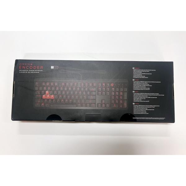 HP ゲーミングキーボード 有線 赤軸 OMEN by HP Encoder 英語配列 US配列 フルサイズ メカニカル キーボード 赤 LED 型番:6YW76AA#UUF_5