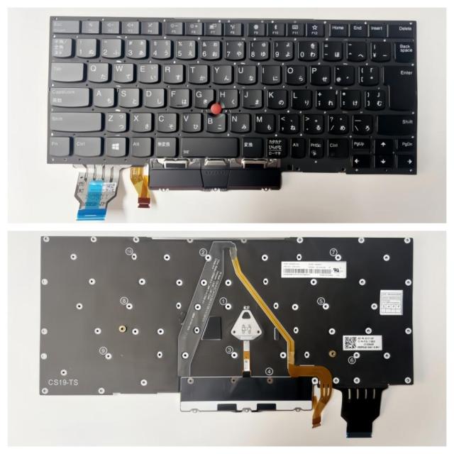 純正 LenovoThinkPad X1 Carbon Gen7th 2019/ X1 Carbon Gen8 2020年モデル 日本語キーボード バックラ イトあり/黒/交換用パソ コン部品