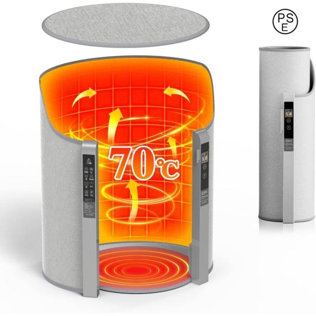 パネルヒーター【540°全方位発熱&2025新登場】デスクヒーター 筒型 速暖 足元ヒーター 5段階温度調節 タイマー機能  転倒自動OFF 電気足温器