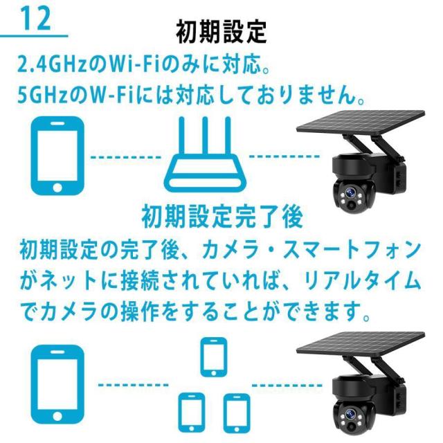 防犯カメラ ソーラー 屋外 家庭用 wifi 500万画素 スマホで操作 ワイヤレス ネットワークカメラ 配線不要 録画 ソーラー監視カメラ ダミー防犯カメラ 防水の通販は