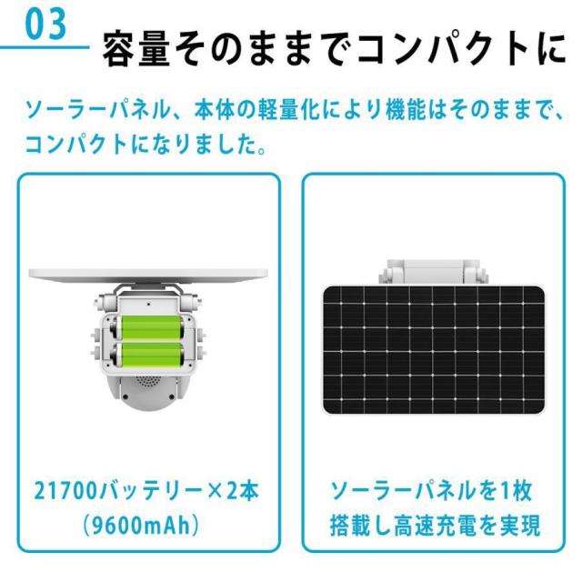 防犯カメラ ソーラー 屋外 家庭用 wifi 500万画素 スマホで操作 ワイヤレス ネットワークカメラ 配線不要 録画 ソーラー監視カメラ ダミー防犯カメラ 防水の通販は