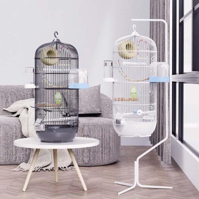 バードケージ 鳥かご 鳥小屋 多頭飼い 高さ70cm 直径34cm 鳥ケージ バードパレス 止まり木 鳥カゴ かご 鳥 小鳥 ゲージ セキセイインコ