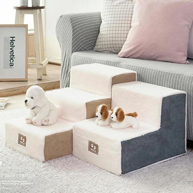 ドッグステップ  2段 ドッグスロープ ドッグ ステップ スロープ ペット 犬 介護  登り台 階段 おしゃれ  ベッド 犬用階段 滑り止め カバー取り外し ペット用品_9