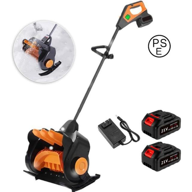 除雪機 電動除雪機 家庭用 充電式 マキタ18vバッテリーを対応/ブラシレスモーター 23000rpm 大容量バッテリー 41cm除雪幅 10m投雪距離 LED電力表示 雪かき