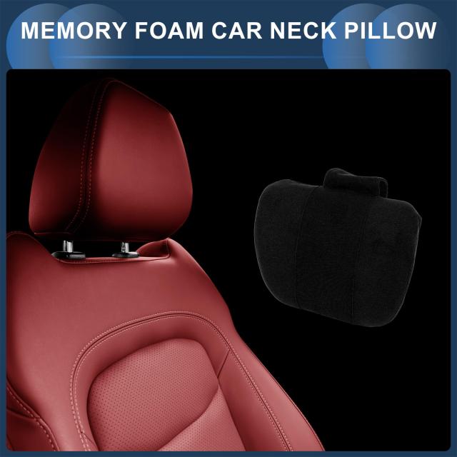 ネックパッド 車用ネックピロー 腰痛 クッション 運転席 頚椎サポート ヘッドレスト カー用品 車内 アクセサリー 車用シートヘッドレストピロー 通気性スエードの通販は