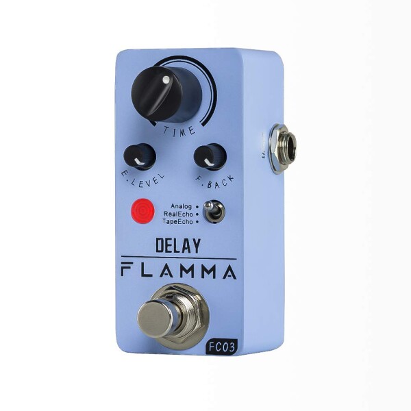 FLAMMA FC03 ミニ デジタル ディレイ ペダル ギター ペダル 3遅延 モード アナログ リアル エコー テープ エコー トゥルー バイパス付き ブルーの通販は 9,284円