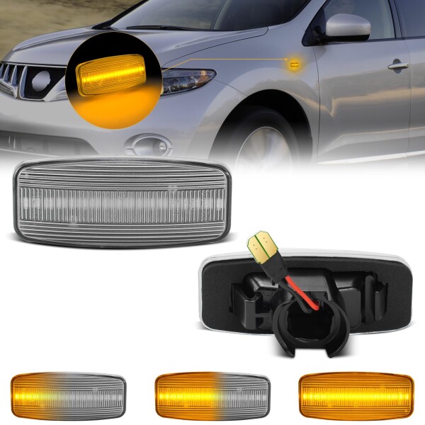 GemPro プレサージュU31 ウイングロードY11 Y12 シーマF50 スカイライン GT-R R34系 ティアナJ31 ムラーノ Z50 サイドマーカー LED ステージアm35 セフィーロA33 ブルーバードシルフィ g11 G10 フーガ Y5の通販は