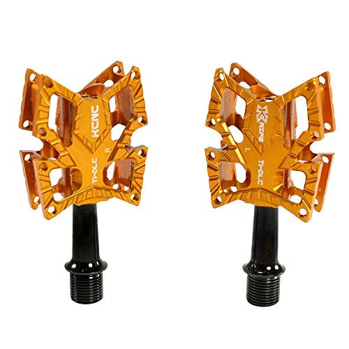 ペダル KCNC KNIFE Titanium Spindle Road Platform Pedals, Gold, KPED01-TI-G, SK2172