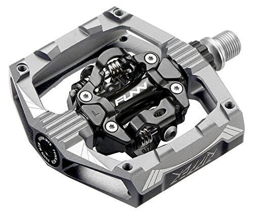 Funn リッパー(Ripper) ビンディング ペダル - 両面 SPD 対応 マウンテンバイク ペダル - スプリング式AESシステム - マウンテンバイク BMX 自転車 グラベル 自転車 に適用 自転車 ペダル (グレー