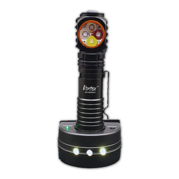 Vortex TO101-RGBW 2 in 1作業用および緊急用充電式RGB LED充電ドック7/24側面照明磁気ベース充電最大1200ルーメンミニUSB充電ハンドヘルド三脚互換懐中電灯