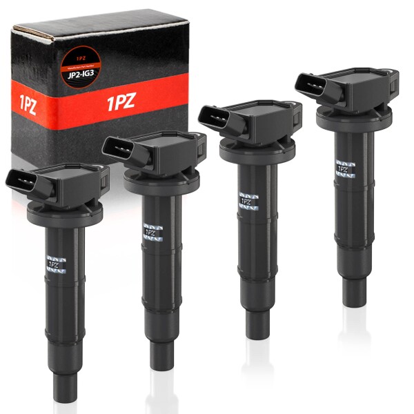 1PZ JP2-IG3 4本セット イグニッションコイル 純正互換 90919-02244 90919-02266 90919-02243 対応 ハリアー エスティマ アルファード ヴェルファイア レクサスHS250H カムリ ブレイド 他