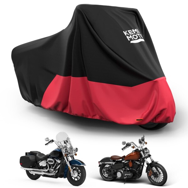 KEMIMOTO ハーレーのクルーザー系 専用カバー バイクカバー 紫外線防止 高防風 防水300D厚手 UVカット 防埃 防雨 防雪 反射テープ付き 色褪せない 耐用 盗難防止 収納袋付き FLHCS FLFBS FXBRS 専の通販は
