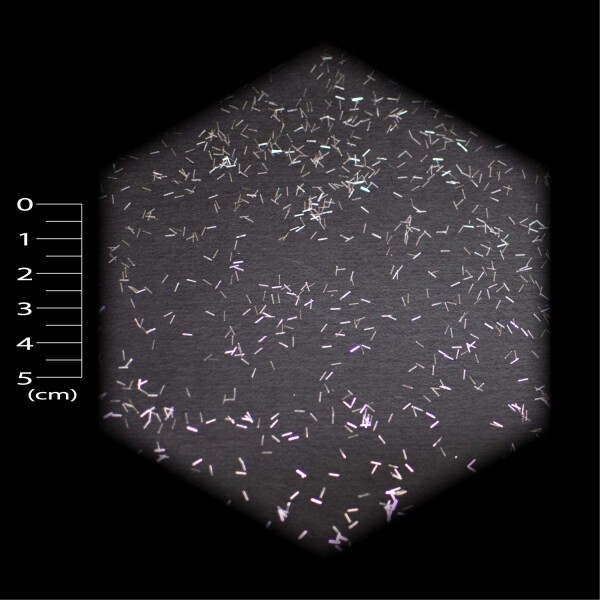 DIY MASTER シルバー ラメフレーク ロング 0.2mmx3mm (中) 250g