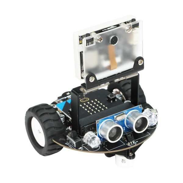 Yahboom Microbitグラフィカルプログラミングロボット Makecode STEM教育AI視覚認識ロボット 超音波赤外線認識 Tinybit Proアップグレード版 青少年、電子レース向け (Standard Kit without V2)の通販は