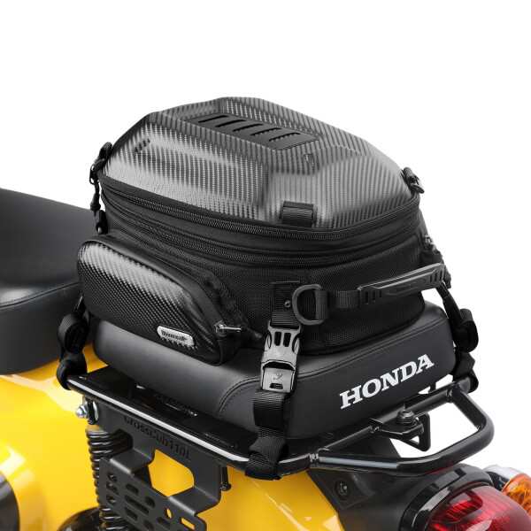 Rhinowalk バイク用シートバッグ 12L-18L容量可変 拡張機能あり ハードシェルバッグ オートバイ用ツーリングバッグ 防水レインカバー付き 取り付け簡単 携帯便利 汎用型バイクバッグ ショの通販は