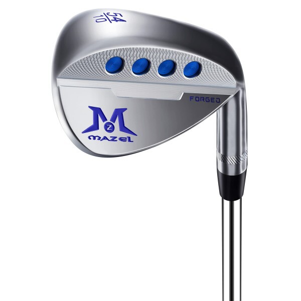 MAZEL (マゼル) FORGED 鍛造ゴルフサンドウェッジ メンズ 右利き ロフト角:48度、50度、52度、54度、56度、58度、60度 ワイドソールウェッジ (ステンレス鋼（鍛造 - シルバー）, Rフレックス, 54,の通販は 11,704円