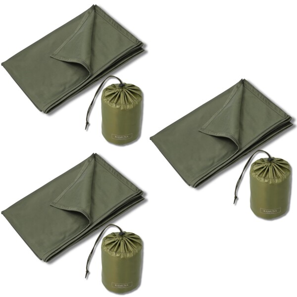 KAMUNA ブランケット 100×140cm コンパクト 携帯用 防災 旅行用 (OD×3)
