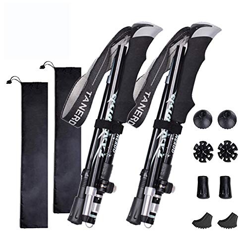 トレッキングポール 折りたたみ 軽量アルミ製 2本セット SOFIT コンパクト長さ調整可能 36-130cm伸縮可 ウォーキング ステッキ ポール 男女兼用 トレッキング 収納バッグ付き 3種類のキットの通販は 4,808円