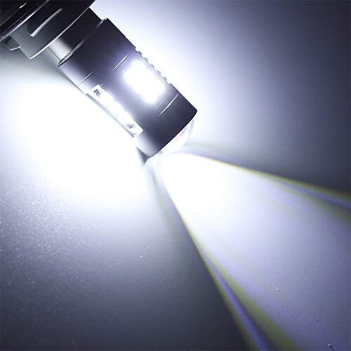 XADMIN LED シングル バックランプ 1156 BA15S ピン角180° P21W LEDバルブ S25 後退灯 爆光 超高輝度 21連 3030SMD 拡散レンズ付き DC 12V 2個セット ホワイトの通販は