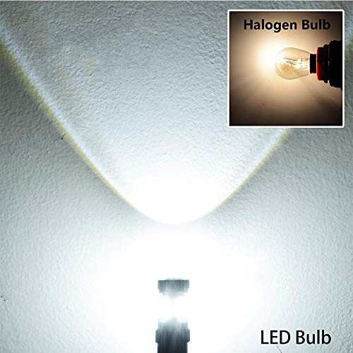XADMIN LED シングル バックランプ 1156 BA15S ピン角180° P21W LEDバルブ S25 後退灯 爆光 超高輝度 21連 3030SMD 拡散レンズ付き DC 12V 2個セット ホワイトの通販は