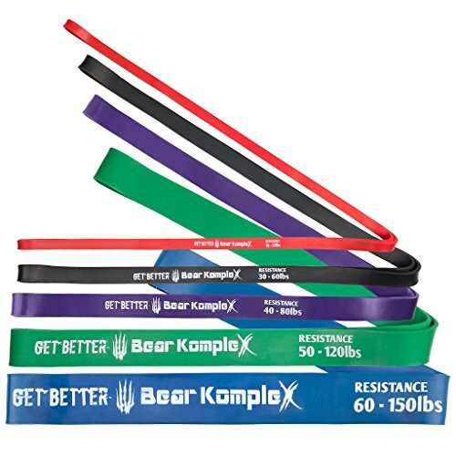 Bear KompleX レジスタンスバンド - ＃5ブルー - 60〜150ポンド（2 1/2" ）