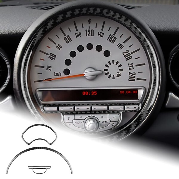 AIRSPEED ミニ 専用 スピードメーターステッカー ダッシュボードベントステッカー カーボンファイバー 内装パーツ カスタム ドレスアップ インテリアパネル クーパー クラブマン R55 R56 R57の通販は 6,914円