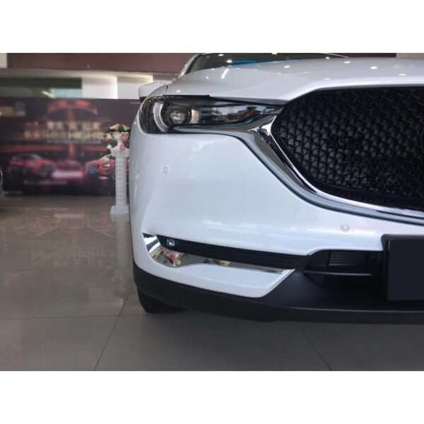 RUIQ マツダ 新型 CX-5 KF系 Mazda CX5 専用 外装 クロームメッキフロントフォグ ランプ ガーニッシュ ベゼル カバーの通販は 9,471円