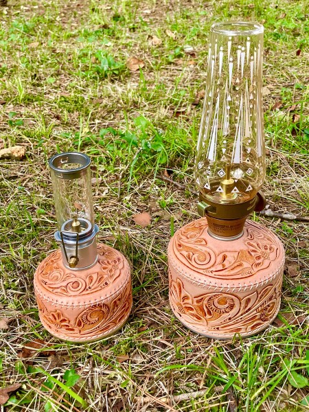 本革カービング　OD缶カバー ガスカートリッジカバー ハンドメイド Amazon | 牛革カービング OD缶カバー ハンドメイド ヌメ革ガス