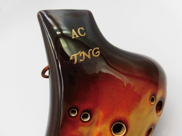 トリプル オカリナ アルト AC 複数管 楽器 陶器 C管 ocarina オカリナ