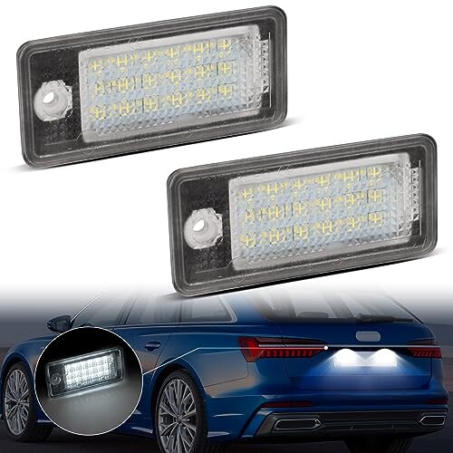 GemPro アウディ適用 ナンバー灯 led A3/S3 A4/S4 8E 8H B6 A5 S5 Cabriolet A6 S6 C6 4F RS6 A8 S8 D3 4E Q7 ライセンスランプ 純正交換品 ホワイト 2個セットの通販は 4,860円