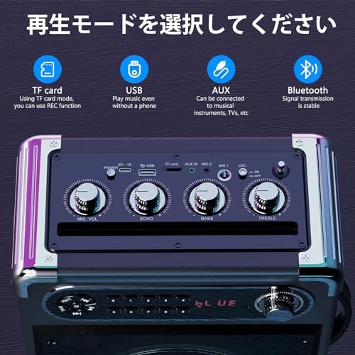 JYX スピーカーセット 拡声器 ワイヤレスマイク3本 Bluetooth