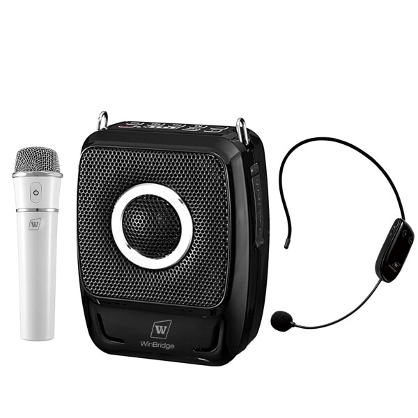 W WINBRIDGE 拡声器 ポータブル拡声器 高出力25W 2人同時使用