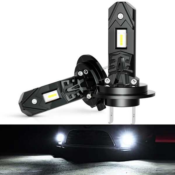 HUOKEDS H7 LEDヘッドライト 車用 DC10-16V 8個LED CSPチップ搭載 静音 一体型 H7 LEDバルブ 高輝度6500Kホワイト 爆光 長寿命 IP68防水 アダプター不要 取り付け簡単 2個入りの通販は