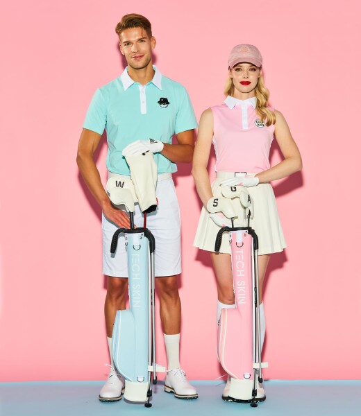 TECH SKIN ミニマルスタンドハーフバッグ ゴルフ クラブケース 軽量 フード・ポケット付き (TEAM USA)