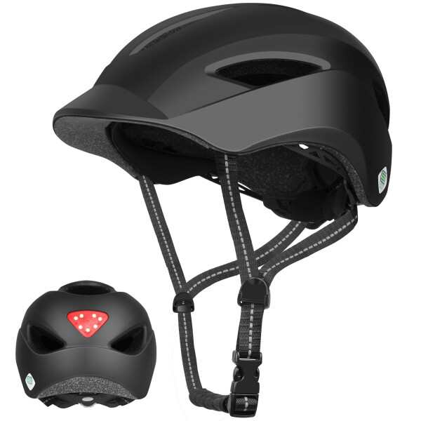 Shinmax 自転車 ヘルメット SG規格 大人 子供 兼用 JAPAN FIT リアライト 女性 学生 通学 通勤 キャップ型 帽子型 都会風 AFモデル Lの通販は