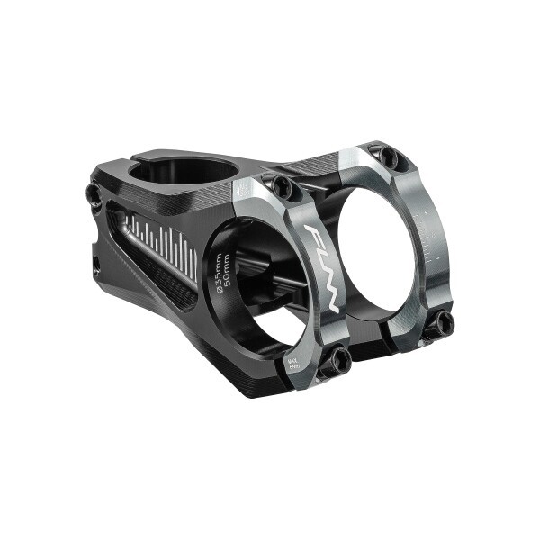 Funn イコライザー (Equalizer) バイクステム - ゼロライズ、長さ50mmのステム、35mmのバークランプ、マウンテンバイクとBMXバイク用の0度の自転車ステム (グレー)の通販は