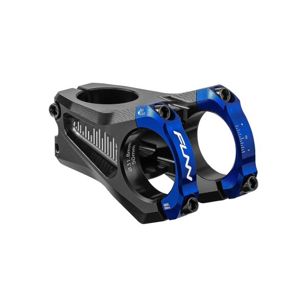 Funn イコライザー (Equalizer) バイクステム - ゼロライズ、長さ50mmのステム、バークランプ31.8mm、0度の自転車ステム、マウンテンバイクとBMXバイク用 (ブルー)の通販は