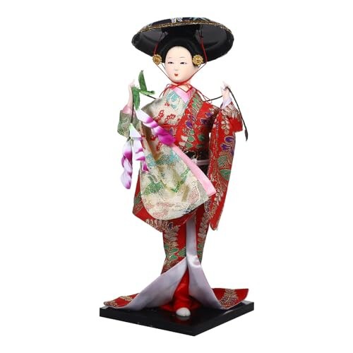 VORCOOL 日本人形 芸者人形 舞踊 舞妓 日本のお土産 プレセント 置物 30cmの通販は